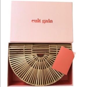 Cult Gaia Ark Tan Bamboo Satchel